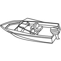 Stearns Orion Deluxe Polyester Canvas Boat Cover, Model B (V-Hull)