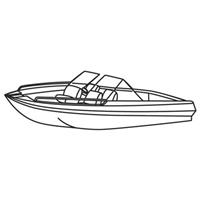 Stearns Orion Deluxe Polyester Canvas Boat Cover, Model B (Tri-Hull)