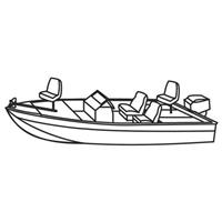 Stearns Orion Deluxe Polyester Canvas Boat Cover, Model C (Pro-style Bass Boat)