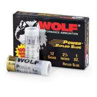 UPC 645611121005 product image for Wolf Power Rifled Slug, 2 3/4" 12 Gauge, 1 oz. Slug, 250 Rounds | upcitemdb.com