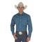 Wrangler® Cowboy Cut® Firm Finish Western Snap Shirt, Dark Teal