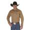 Wrangler® Cowboy Cut® Firm Finish Western Snap Shirt, Rawhide