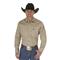 Wrangler® Cowboy Cut® Firm Finish Western Snap Shirt, Khaki