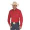 Wrangler® Cowboy Cut® Firm Finish Western Snap Shirt, Red