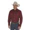 Wrangler® Cowboy Cut® Firm Finish Western Snap Shirt, Red Oxide