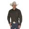 Wrangler® Cowboy Cut® Firm Finish Western Snap Shirt, Black