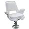 Wise Offshore Extra Wide Captain's Chair with Mounting Plate, White
