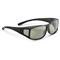 Guide's Choice Polarized Fit Over Sunglasses, 2 Pairs, Medium Squared