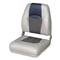 Wise Blast-Off Series High Back Folding Boat Seat, Green/Charcoal/Blue