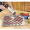 Stainless steel conducts heat well, cleans up easy and is very hygienic