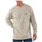 Carhartt Men's Workwear Long-Sleeve Pocket T-Shirt, Sand