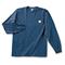 Carhartt Men's Workwear Long-Sleeve Pocket T-Shirt, Navy