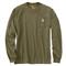 Carhartt Men's Workwear Long-Sleeve Pocket T-Shirt, Army Green