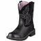 Women's Ariat® 8 inch Fatbaby II Western Boots, Black Deertan