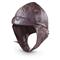 German Military-style Leather Aviator Helmet, Brown