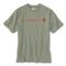 Carhartt Men's Short Sleeve Logo Shirt, Leaf Green Heather