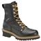 Men's Carolina® 8 inch Logger Work Boots, Black