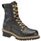 Men's Carolina® 8 inch Steel Toe Logger Work Boots, Black