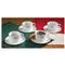 Italian Military Surplus Cappuccino Cup and Saucer Set, 8 Piece, New