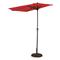 CASTLECREEK 8' Half Round Patio Umbrella, Red
