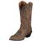 Women's Ariat® 12 inch Heritage Western R-Toe Cowboy Boots, Distressed Brown