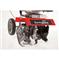 Adjustable cultivating depth with wheels and drag stake