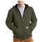 Carhartt Rain Defender Rutland Thermal-lined Hooded Zip-front Sweatshirt, Army Green