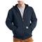 Carhartt Rain Defender Rutland Thermal-lined Hooded Zip-front Sweatshirt, New Navy