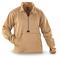 USMC Military Surplus Lightweight Polartec Fleece Half-Zip Pullover Jacket, Tan