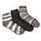Guide Gear Women's Cozy Gripper Socks, 3 Pairs, Black