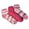 Guide Gear Women's Cozy Gripper Socks, 3 Pairs, Fuchsia