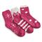 Guide Gear Women's Cozy Gripper Socks, 3 Pairs, Fuchsia 2