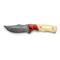 Szco&reg; White Bone Damascus Skinner Knife, 3 7/8&quot; Blade