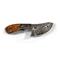 Walnut Damascus Skinner Knife