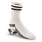US Military Cotton/Nylon Boot Socks, 12 Pack, New (Slightly irregular), Black/White