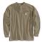 Carhartt Men's Pocket Long-Sleeve Henley Shirt, DesertTan, Desert