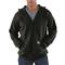 Carhartt Men's Midweight Hooded Zip Front Sweatshirt, Black