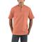 Carhartt Men's Workwear Short-sleeve Pocket Henley Shirt, Terracotta