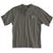 Carhartt Men's Workwear Pocket Short Sleeve Henley Shirt, Carbon Heather