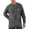 Carhartt Men's Workwear Long-sleeve Pocket Shirt, Charcoal