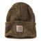 Carhartt Knit Cuffed Beanie Hat, Dark Brown/sandstone