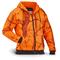 WFS Men's Thermal Lined Fleece Blaze Orange Camo Hooded Sweatshirt, Blaze Camo