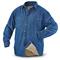 sherpa lined denim shirt