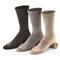 Guide Gear Lightweight Lifetime Socks with NanoGlide, 3 Pairs, Black/gray/oatmeal