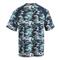 Guide Gear Men's Performance Cooling Short Sleeve Shirt, Wave Camo Indigo Blue