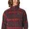 Full-zip front with high collar that can be zipped up for added warmth, Beet Blanket Print