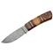 SZCO Damascus Carved Wood Hunting Knife
