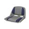 Wise Folding Plastic Fishing Boat Seat with Cushion Pads, Color K - Gray and Blue