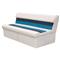 Wise Deluxe 55" Pontoon Bench Seat, Color A - White-Navy-Blue