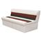 Wise Deluxe 55" Pontoon Bench Seat, Color B - White-Red-Charcoal
